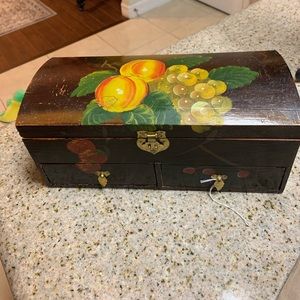 Beautiful Storage Box Black Velvet lined drawers.